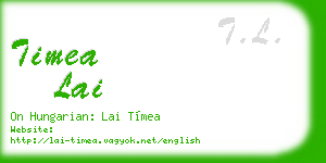 timea lai business card
